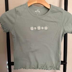 Hollister “baby tee” with flowers